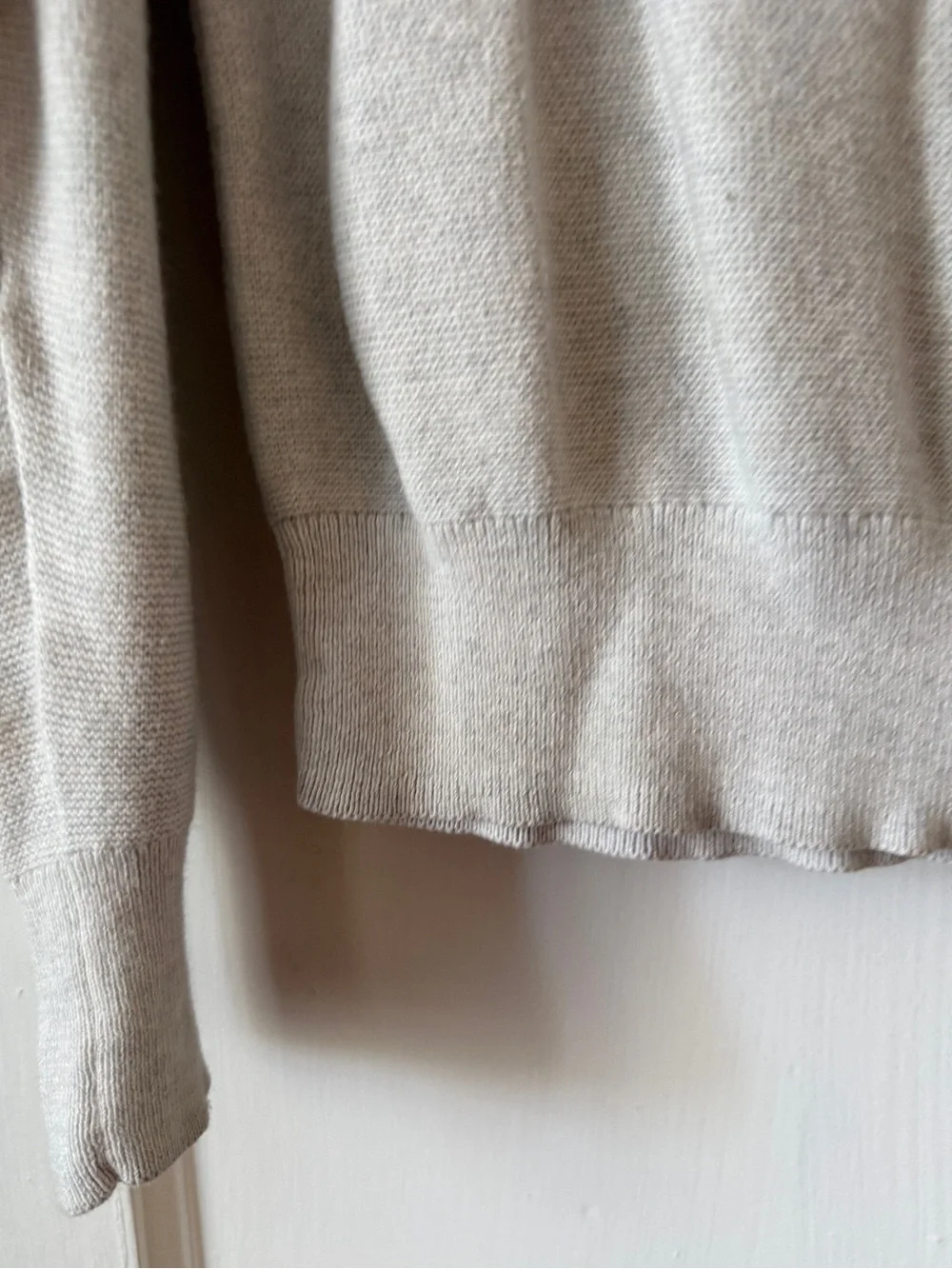 J. Crew Oatmeal size small cotton Crewneck Sweater